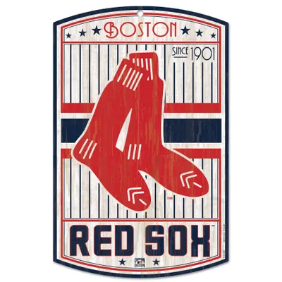 Boston Red Sox Engraved Wood Sign