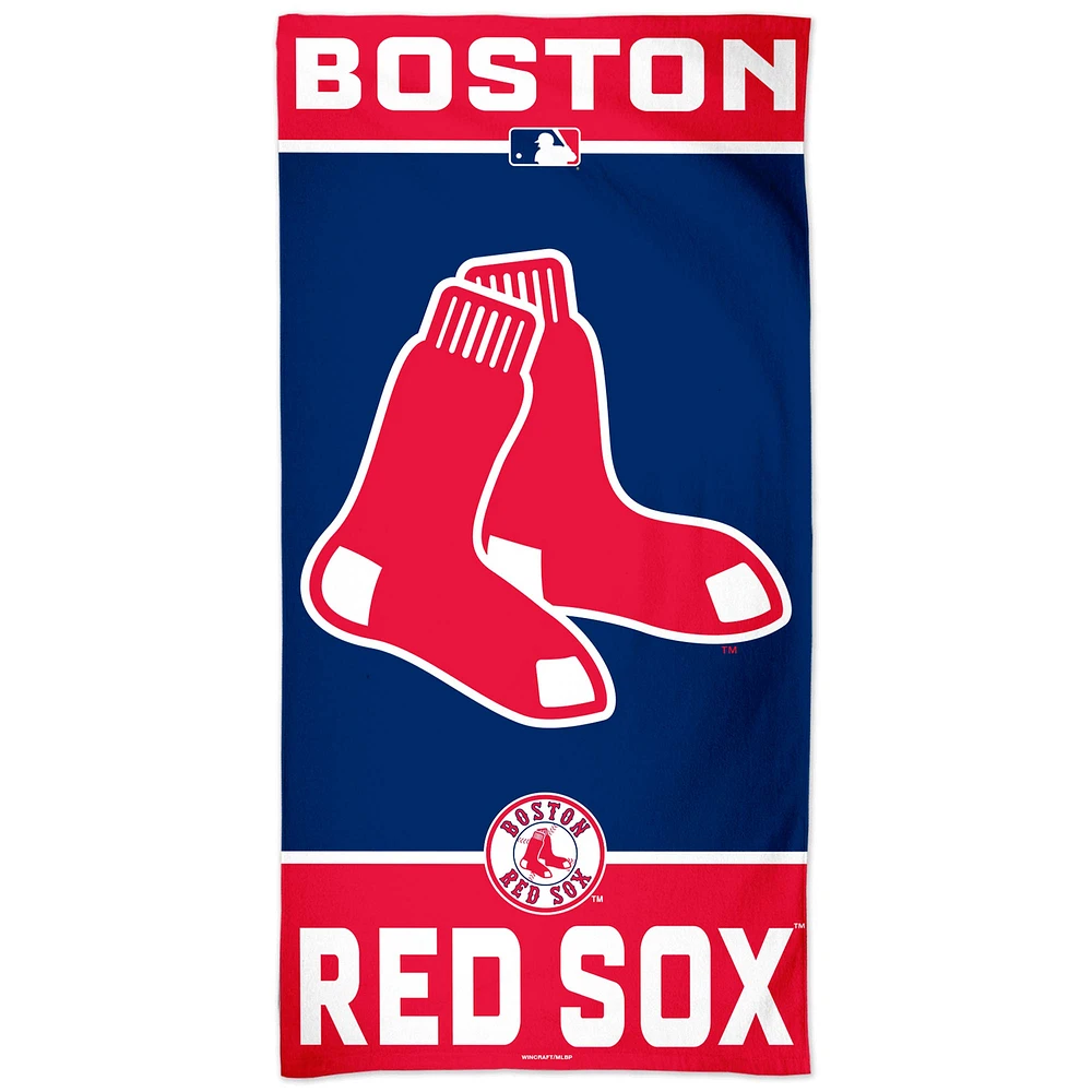 WinCraft Boston Red Sox 30" x 60" Striped Logo Beach Towel