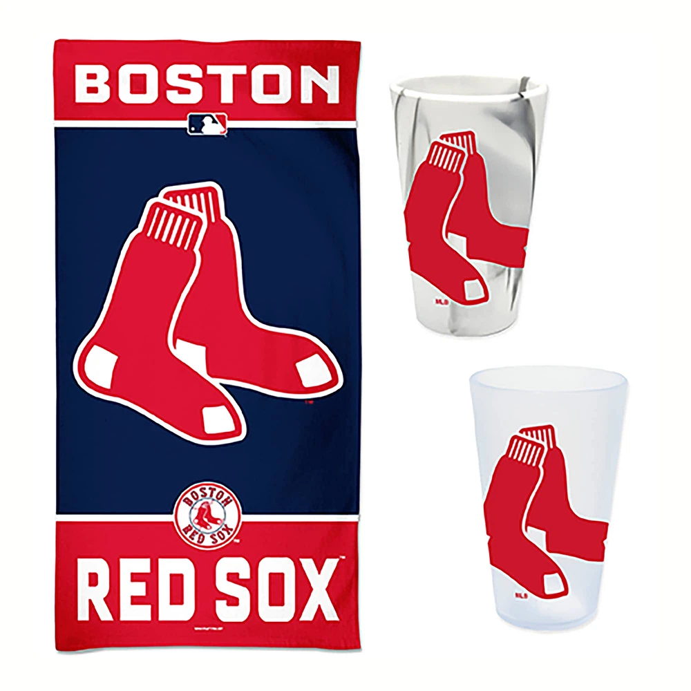 Pack d'accessoires pour la journée à la plage WinCraft Boston Red Sox