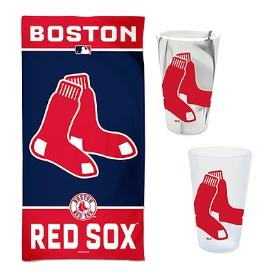 WinCraft Boston Red Sox Beach Day Accessories Pack