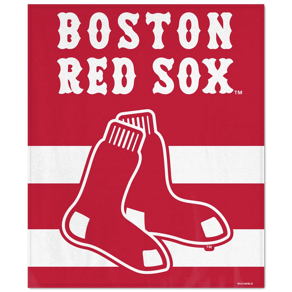 Couvre-lit WinCraft Boston Red Sox Ultra Plush 127 x 152,4 cm