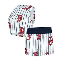 V100072 RedSox 0W24 Reel AOP Pinstripe Custom Record Knit Tank & Short Set BEDLADSLP UHT #1