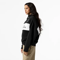 Pull zippé noir Boston Red Sox Mitchell & Ness pour femme