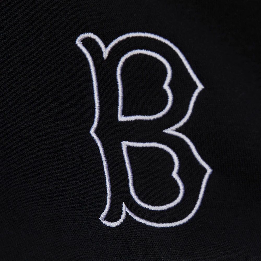 Pull zippé noir Boston Red Sox Mitchell & Ness pour femme