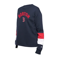 Sweat-shirt à enfiler Boston Red Sox Game Day Color bleu marine New Era pour femme