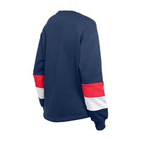 Women's New Era  Navy Boston Red Sox Game Day Color Pullover Sweatshirt