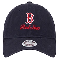 Women's New Era  Navy Boston Red Sox Preppy Team 9TWENTY Adjustable Hat