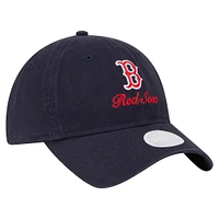 Women's New Era  Navy Boston Red Sox Preppy Team 9TWENTY Adjustable Hat