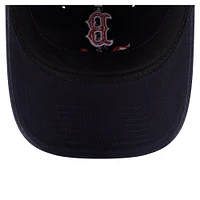 Women's New Era  Navy Boston Red Sox Preppy Team 9TWENTY Adjustable Hat