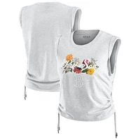 Women's WEAR by Erin Andrews  Heather Gray Boston Red Sox Cinched Tank Top