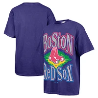 Women's '47 Navy Boston Red Sox Flashing Lights Boyfriend T-Shirt