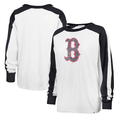 T-shirt à manches longues Premier Caribou des Red Sox de Boston '47 blanc pour femmes