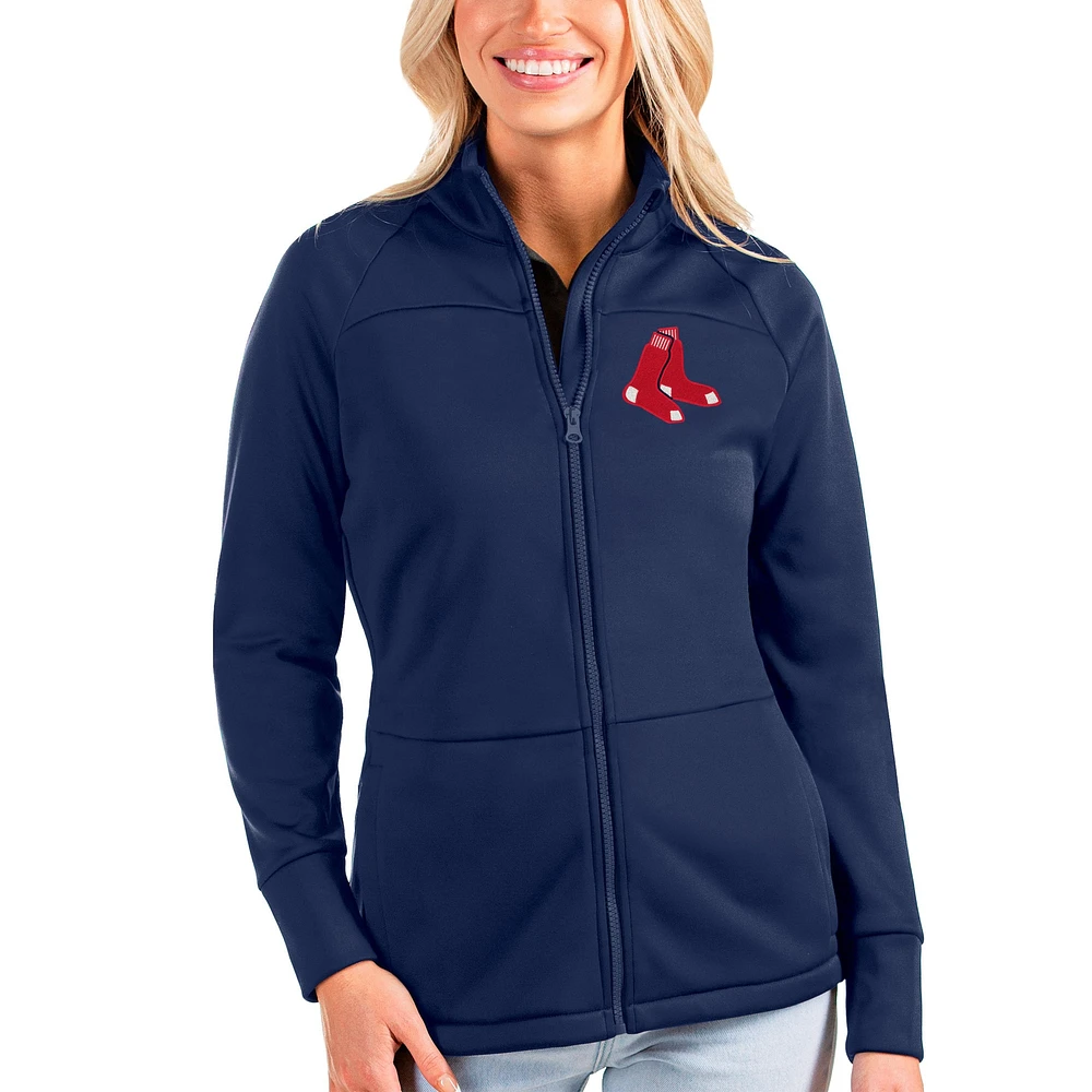 Women's Antigua Navy Boston Red Sox Links Full-Zip Golf Jacket