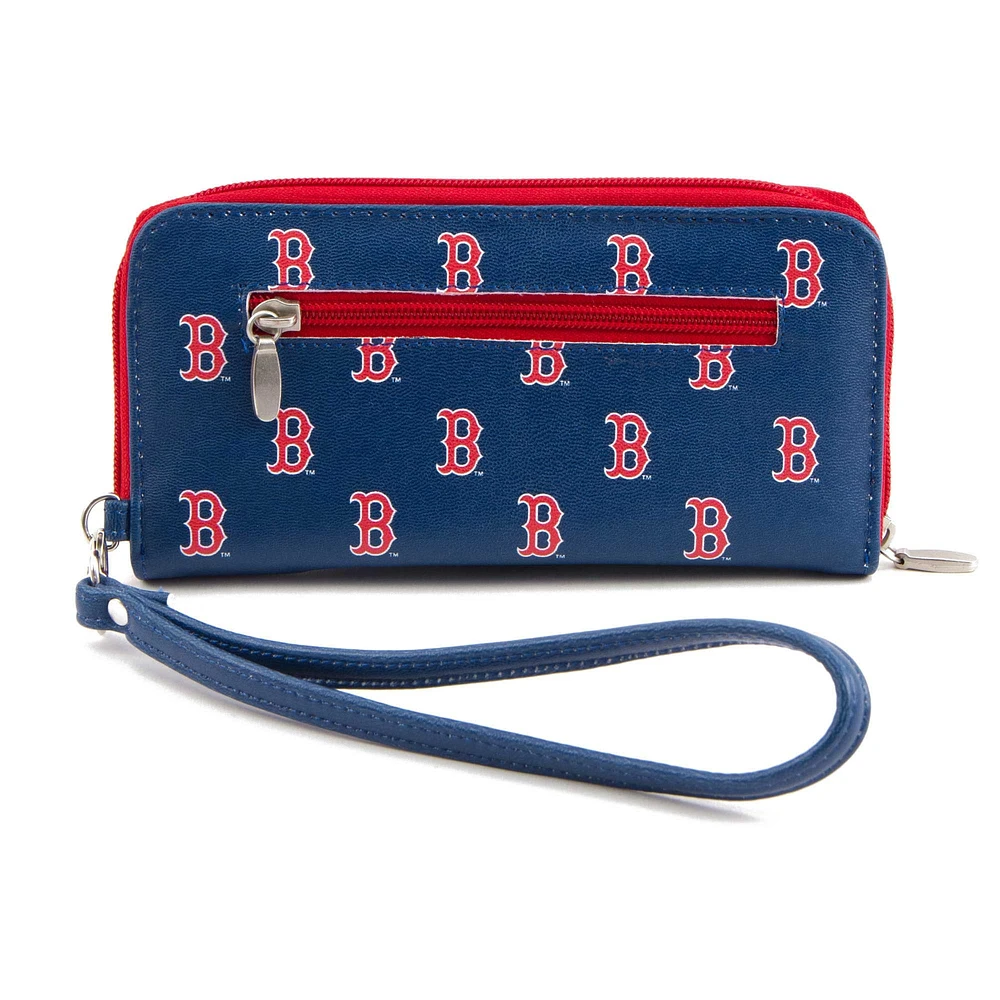 Portefeuille zippé Boston Red Sox pour femme