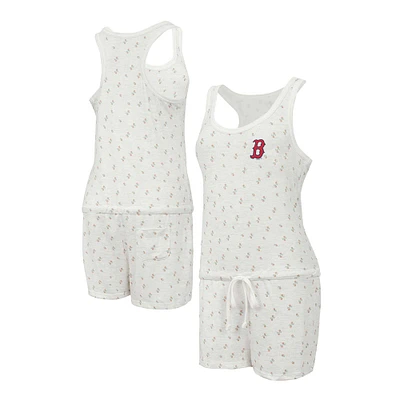 Women's Concepts Sport Cream Boston Red Sox Gardner Hacci Knit Romper