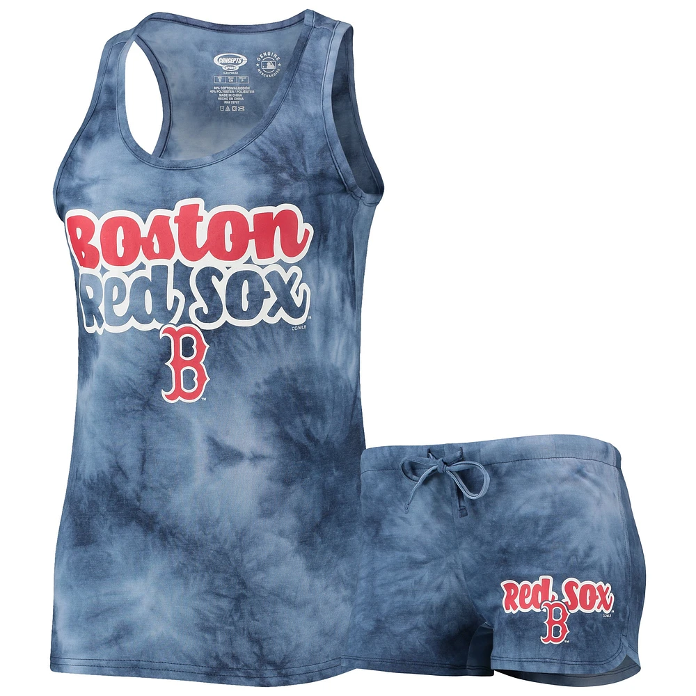 Concepts Sport - Ensemble débardeur et short Billboard Boston Red Sox bleu marine pour femme