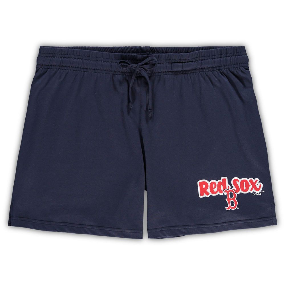 Women's Concepts Sport Navy Boston Red Sox Plus Cloud Tank Top & Shorts Sleep Set