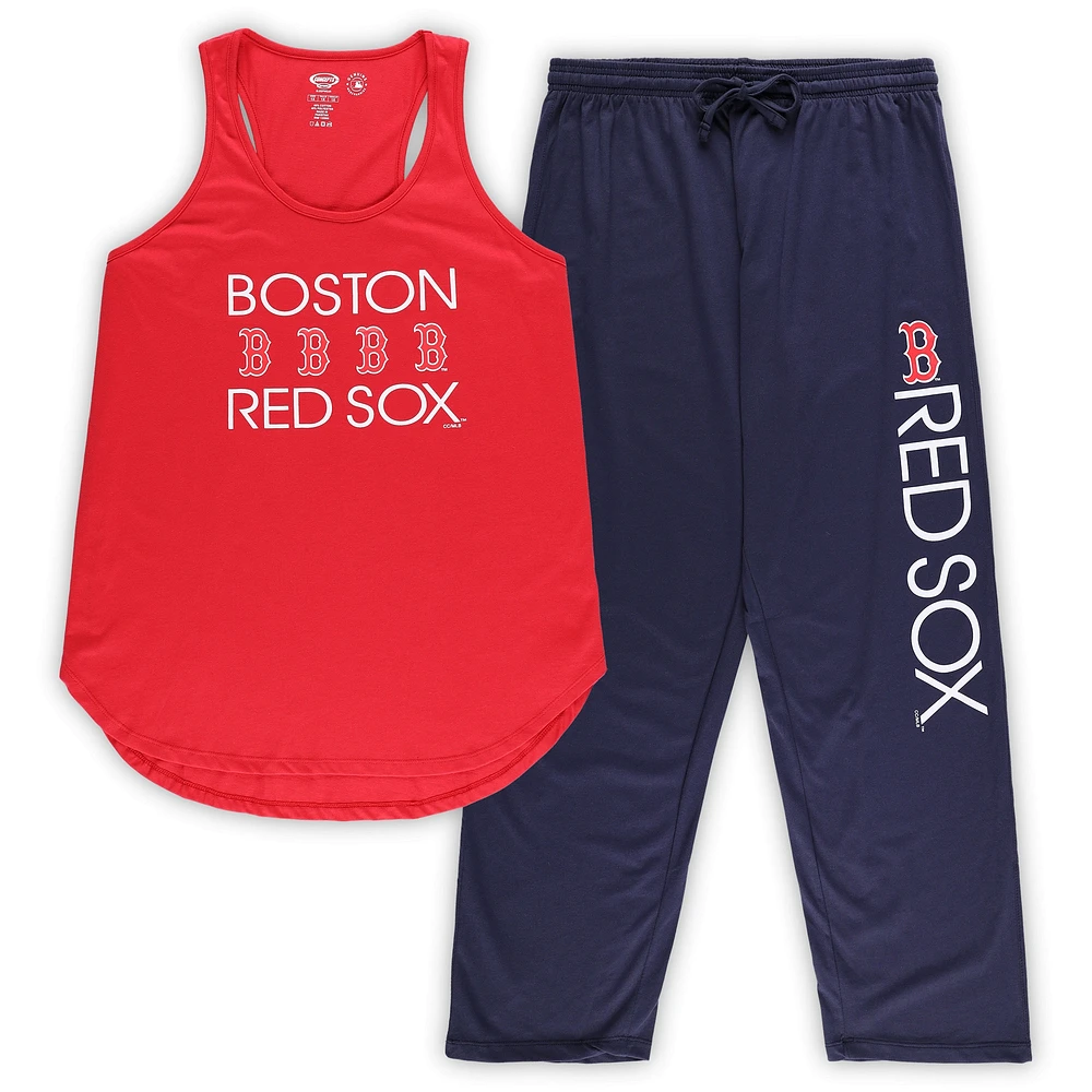 Concepts Sport Rouge/Marine Boston Red Sox Plus Meter Tank Top & Pants Sleep Set