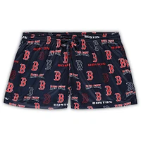 Ensemble de nuit avec débardeur et short Concepts Sport pour femme, blanc/bleu marine Boston Red Sox