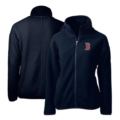 Boston Red Sox Cutter & Buck Women's Cascade Eco Sherpa Fleece Full-Zip Jacket