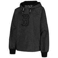 Sweat à capuche DKNY Sport noir Boston Red Sox Debbie Dolman Raglan pour femmes