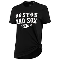 Women's DKNY Sport Black Boston Red Sox The Abbigail T-Shirt