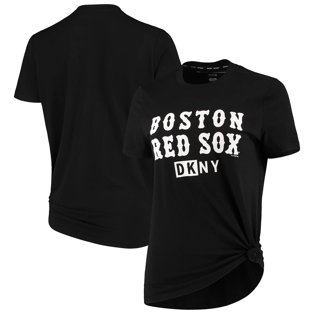 Women's DKNY Sport Black Boston Red Sox The Abbigail T-Shirt