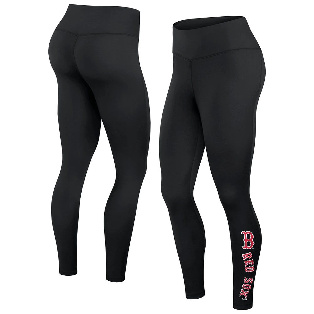 Legging noir Fanatics pour femmes des Red Sox avec mot-symbole