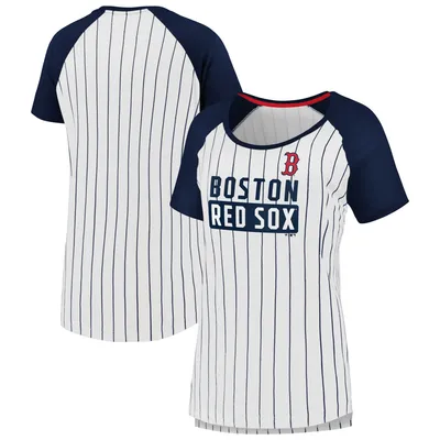 Women's Majestic Threads White/Camo Boston Red Sox Raglan 3/4