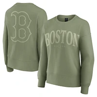 Sweat-shirt à capuche vert Fanatics Boston Red Sox Elements Flow pour femme