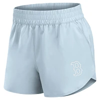 Women's Fanatics Light Blue Boston Red Sox Studio Woven Vibe Shorts