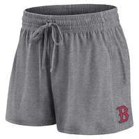 Ensemble combiné t-shirt et short Fanatics pour femmes bleu marine/gris Boston Red Sox Script