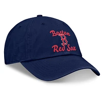 Casquette ajustable avec logo fondamental des Red Sox de Boston pour femmes Fanatics Navy