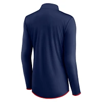 Women's Fanatics Navy Boston Red Sox Worth The Drive Quarter-Zip Jacket