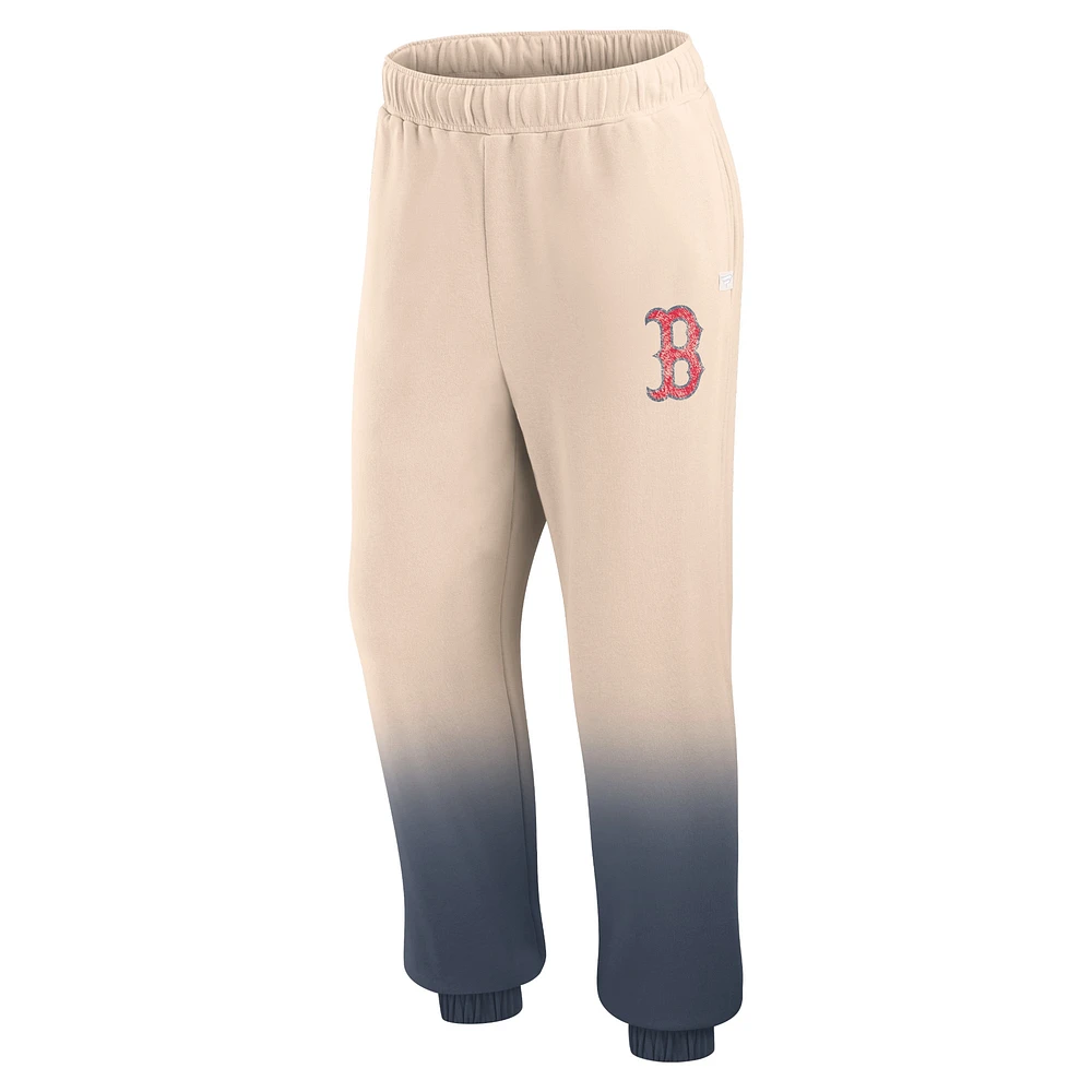 Pantalon de survêtement Fanatics Tan/Marine Boston Red Sox Luxe Ombre pour femmes