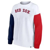 Sweat-shirt blanc Fanatics pour femmes, série des Red Sox de Boston