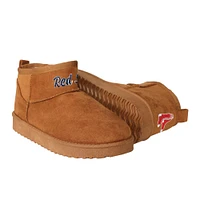 FOCO Brown Boston Red Sox Team Logo Fuzzy Fan Bottes pour femmes