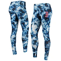 Legging tie-dye FOCO Boston Red Sox bleu marine pour femmes