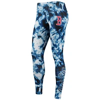 Legging tie-dye FOCO Boston Red Sox bleu marine pour femmes