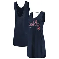 Robe cache-maillot de bain Boston Red Sox G-III 4Her by Carl Banks bleu marine chiné pour femme