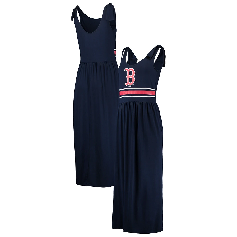 Robe longue pour femme G-III 4Her by Carl Banks bleu marine Boston Red Sox Game Over