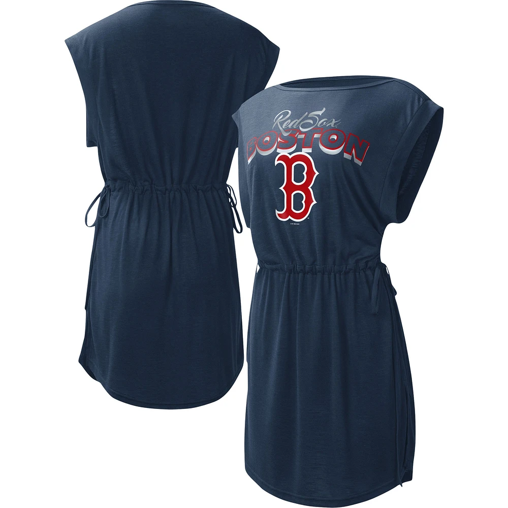 Maillot de bain pour femme G-III 4Her by Carl Banks bleu marine Boston Red Sox G.O.A.T