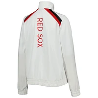 Veste de survêtement à glissière pleine longueur G-III 4Her by Carl Banks pour femme, rouge Boston Red Sox, drapeau