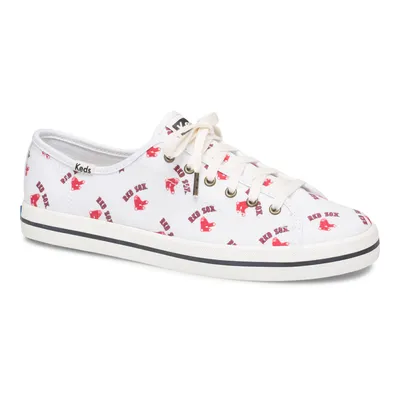 Boston Red Sox Keds Women's Kickstart Repeat Logo Sneakers - White