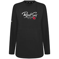 Women's Levelwear Black Boston Red Sox Accolade Beaudry Express Pullover Sweatshirt