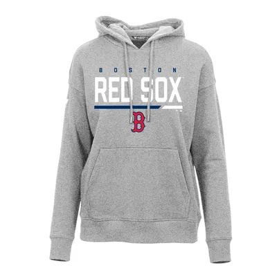 Boston Red Sox Levelwear Women's Adorn Fleece Pullover Hoodie - Heather Gray