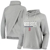 Lids Boston Red Sox Soft as a Grape Women's Plus Baseball Raglan 3/4-Sleeve  T-Shirt - Heathered Gray/Red