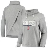 Lids Boston Red Sox Levelwear Women's Vega Cut-Off Raglan Pullover