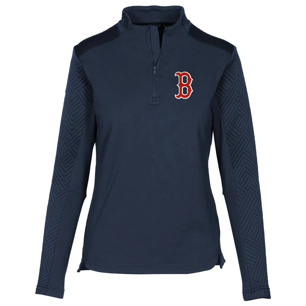 Boston Red Sox Vineyard Vines Shep Shirt Quarter-Zip Sweatshirt - Navy