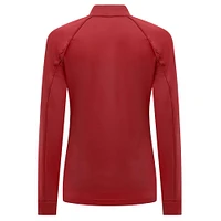 Women's Levelwear Red Boston Sox Kinetic Insignia 2.0 Raglan Quarter-Zip Top